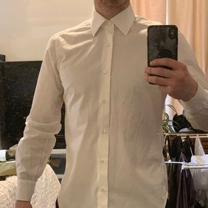 Barba Hand Made Shirt 39 / 15.5 White